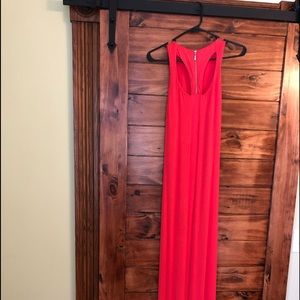 Beautiful tangerine maxi dress